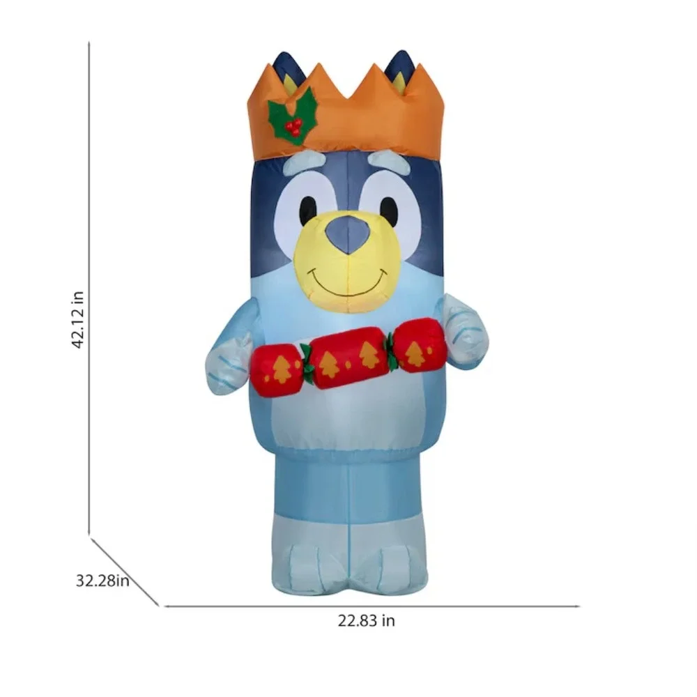 Gemmy Bluey 3.5ft Airblown Lighted Christmas Inflatable Holiday Indoor/Out Decor